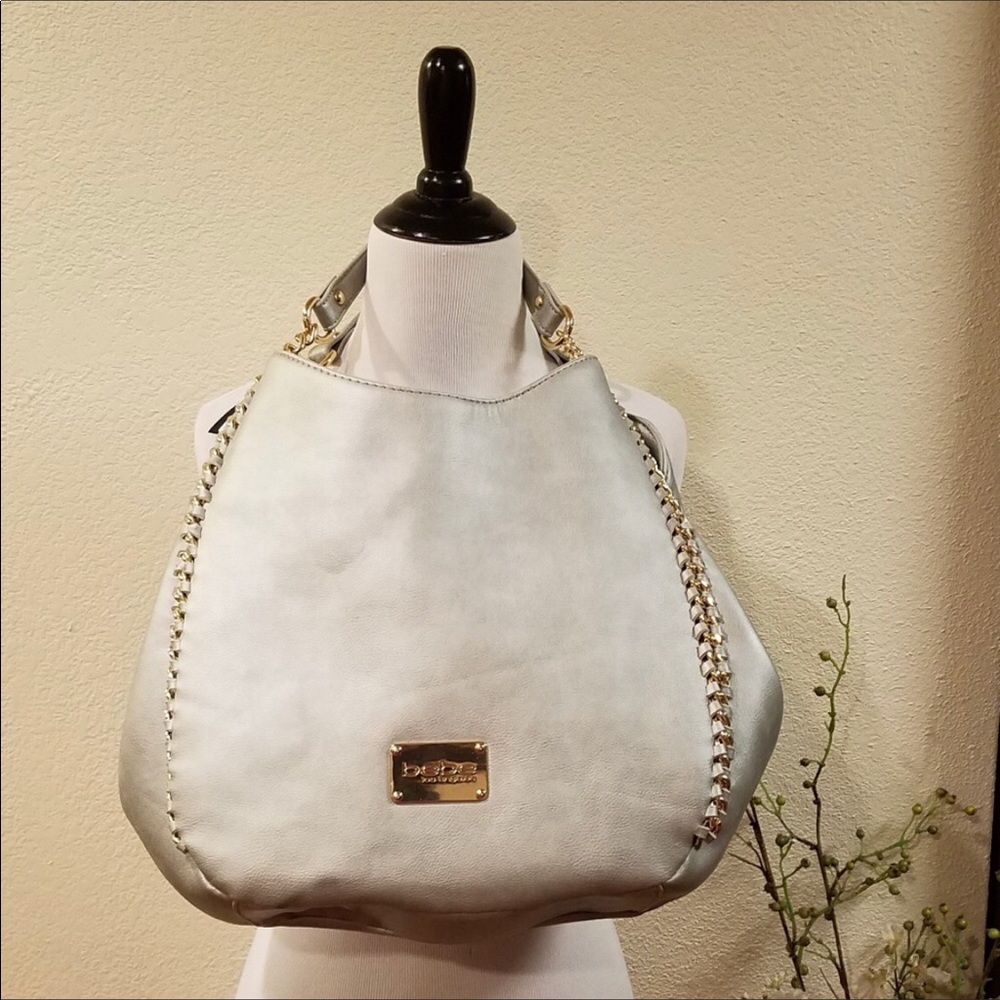 Bebe gold metallic bag